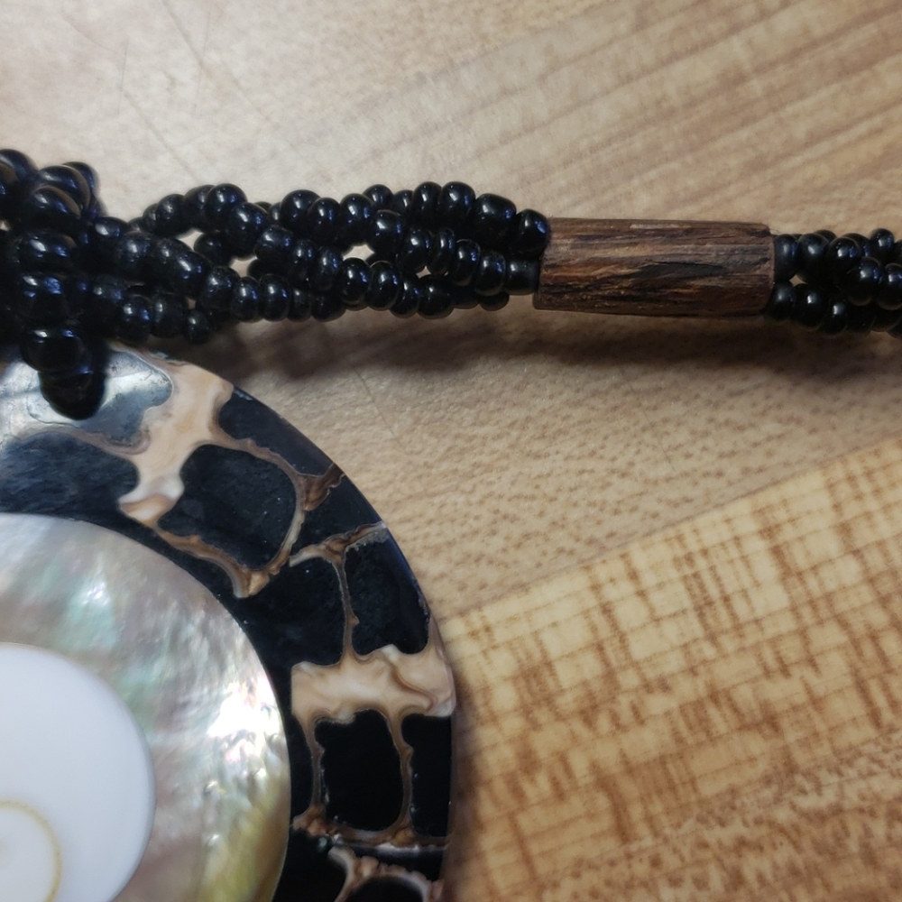 Artisan Made Turtle,Abalone,Beach Shell Necklace - image 3